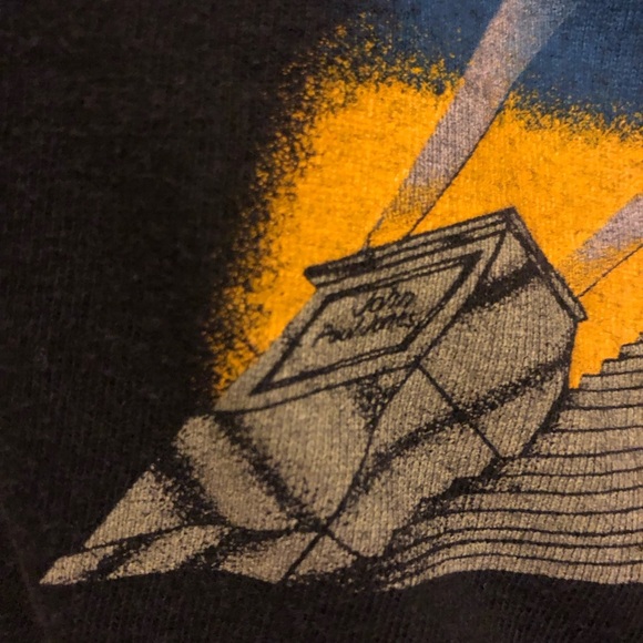 VINTAGE LED ZEPPELIN Altered Black Graphic Tee Top L XL Original Concert T Shirt - Picture 6 of 16